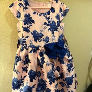 Wonder Nation Blue Floral Kids Dress